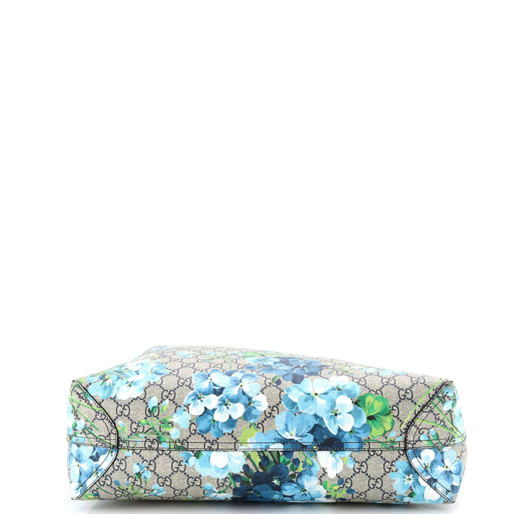 Reversible Tote Blooms GG Print Leather Medium