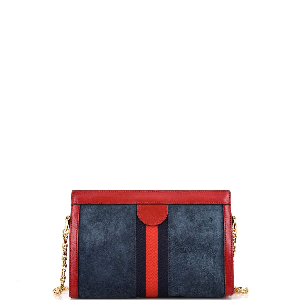 Ophidia Chain Shoulder Bag Suede Small
