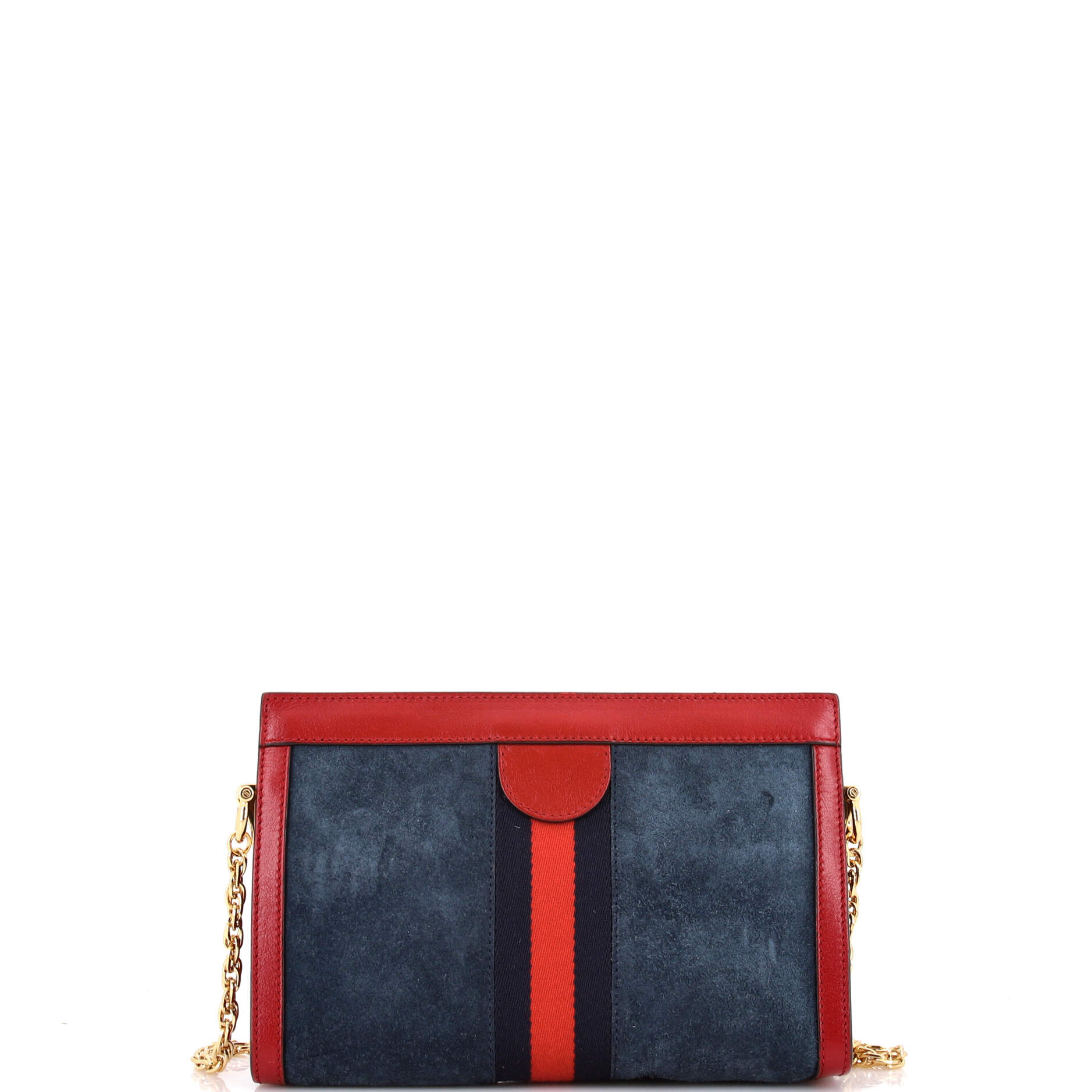 Ophidia Chain Shoulder Bag Suede Small