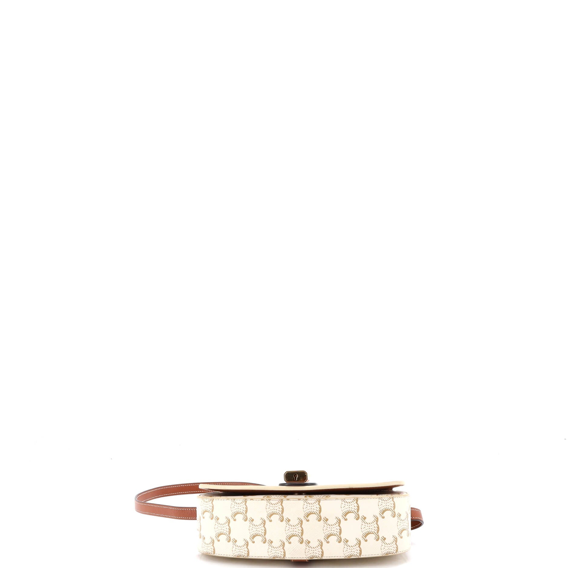 Tabou Clutch with Strap Triomphe Coated Canvas