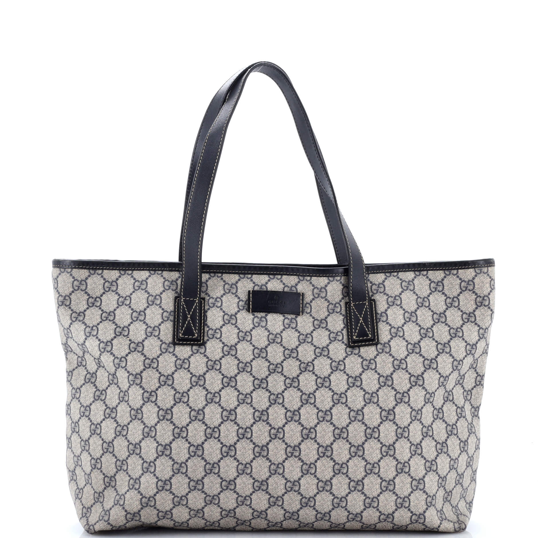 Plus Tote GG Coated Canvas with Leather Medium