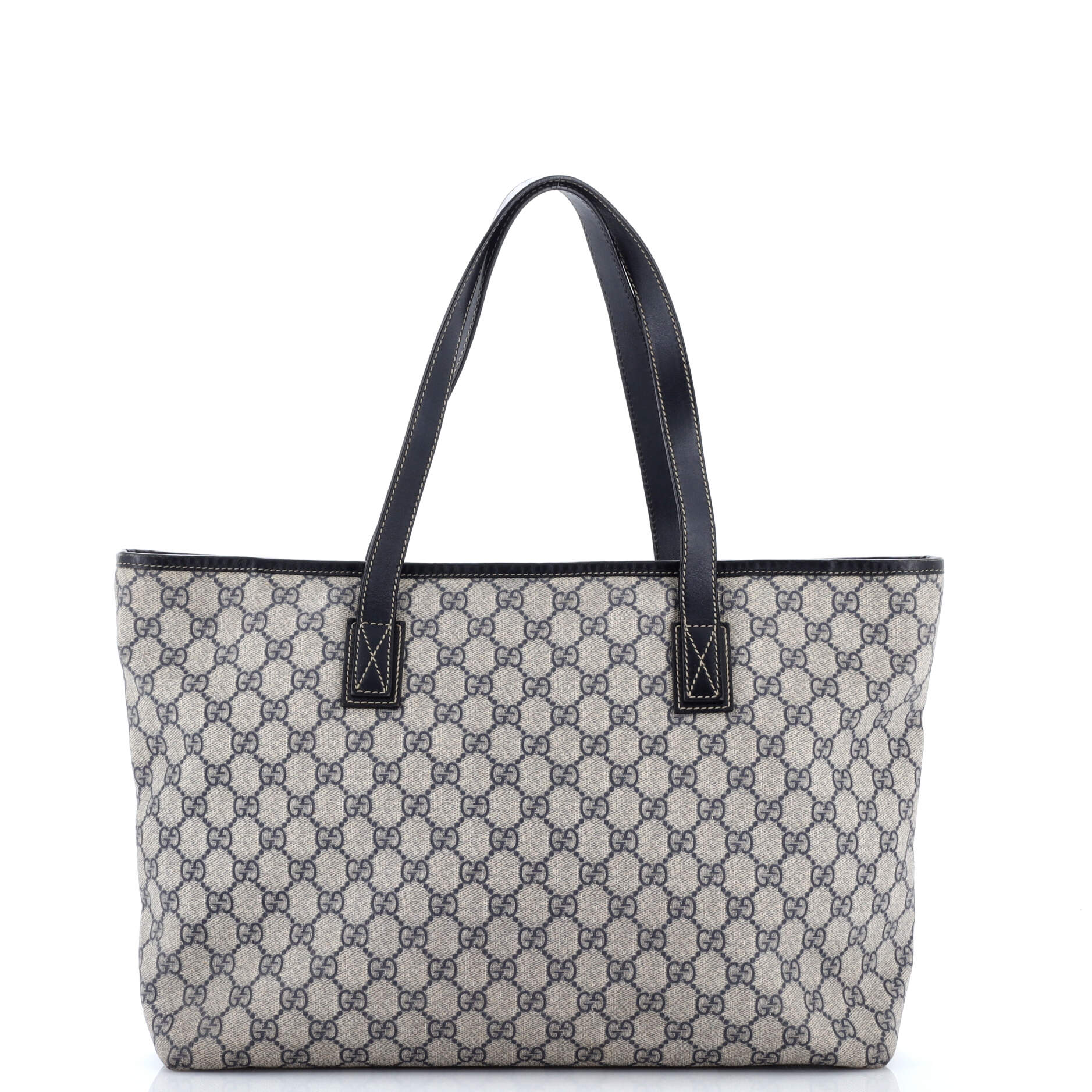 Plus Tote GG Coated Canvas with Leather Medium