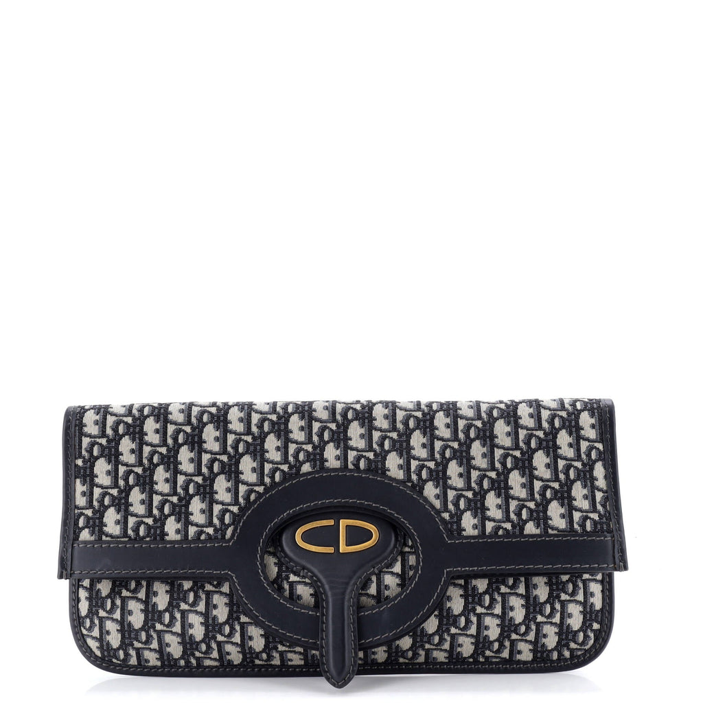 Fold Over Clutch Oblique Canvas