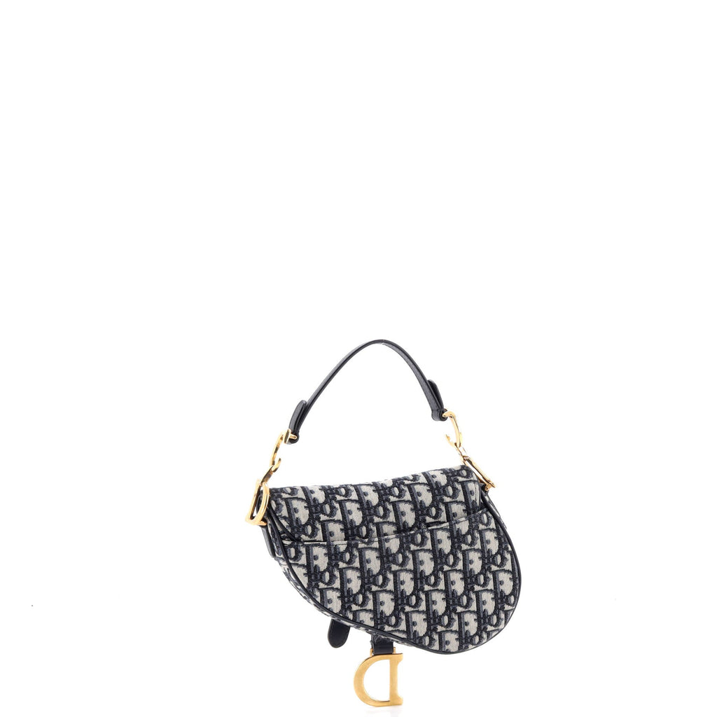 Saddle Handbag Oblique Canvas Mini