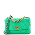 19 Flap Bag Quilted Leather Medium