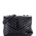 Loulou Shoulder Bag Matelasse Chevron Leather Medium