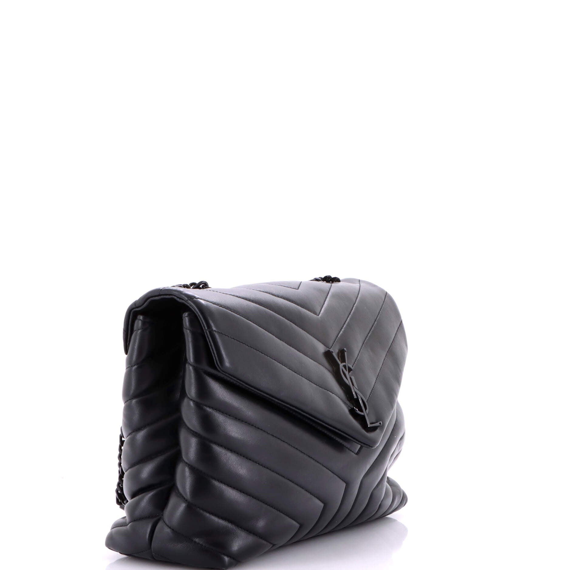 Loulou Shoulder Bag Matelasse Chevron Leather Medium