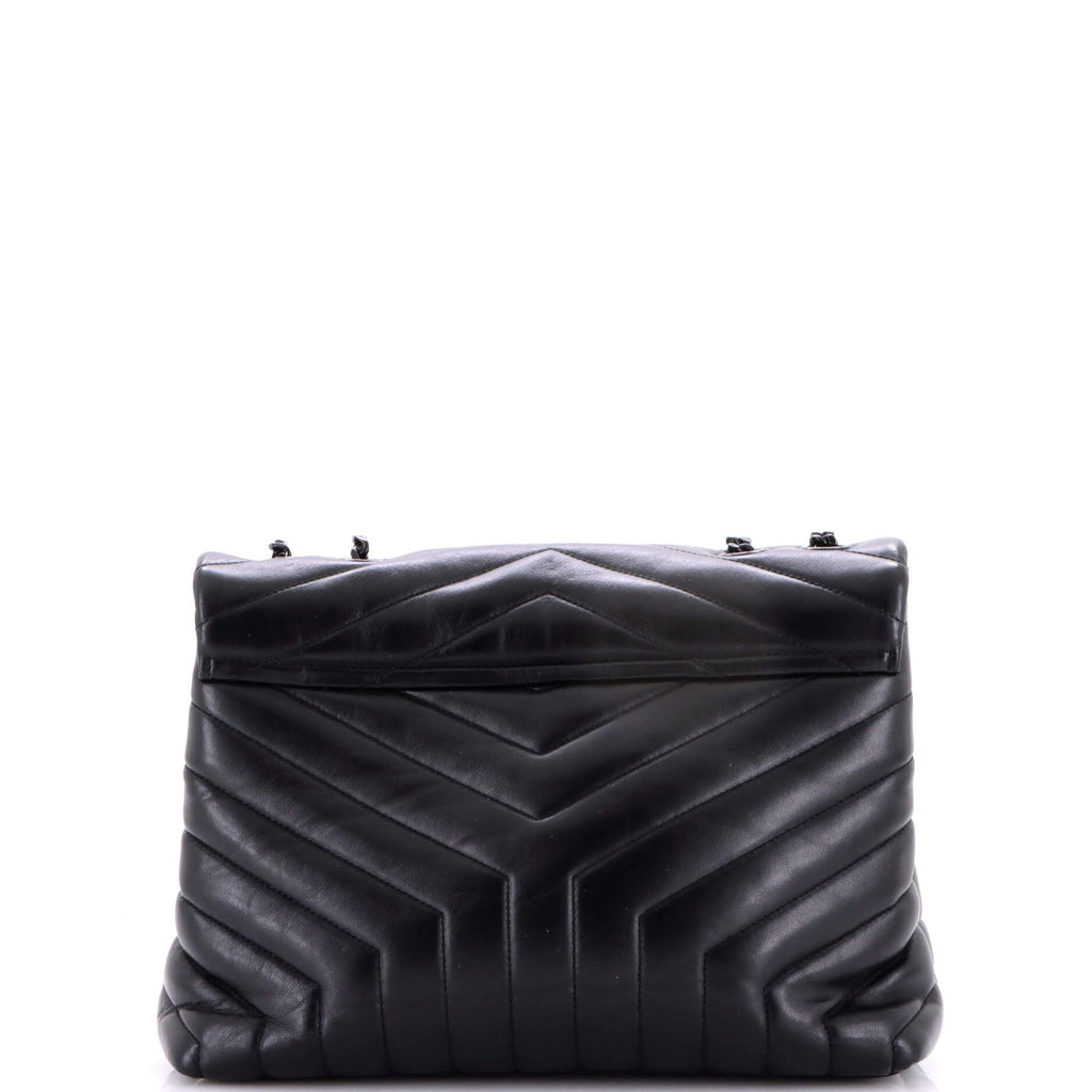 Loulou Shoulder Bag Matelasse Chevron Leather Medium