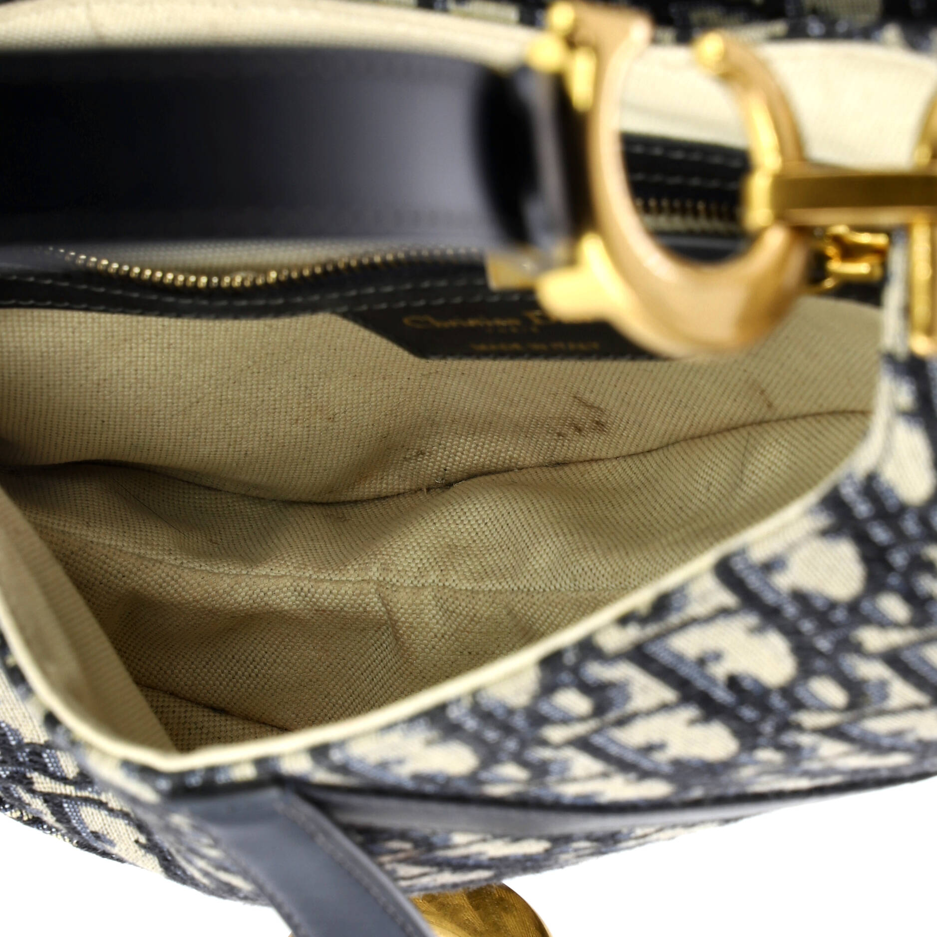 Saddle Handbag Oblique Canvas Medium
