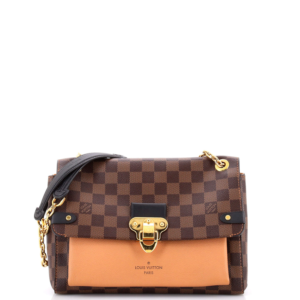 Vavin Handbag Damier with Leather PM