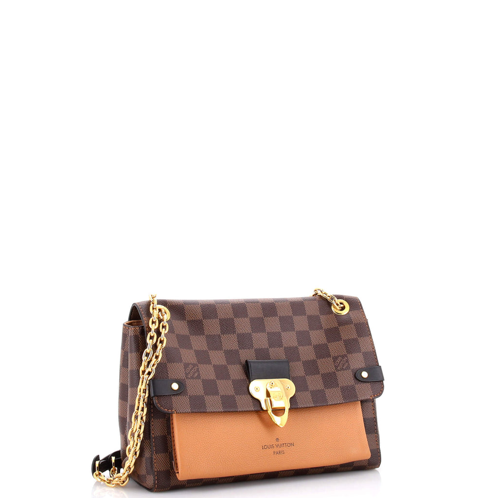 Vavin Handbag Damier with Leather PM
