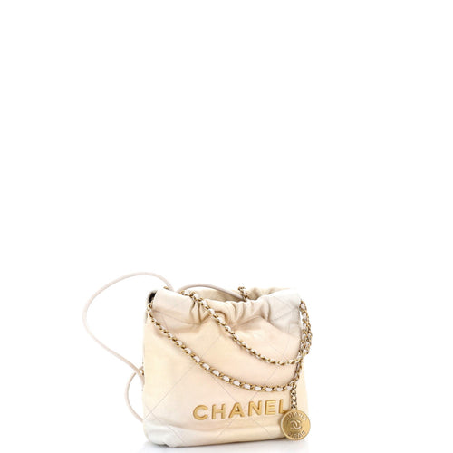 22 Chain Hobo Quilted Shaded Calfskin Mini