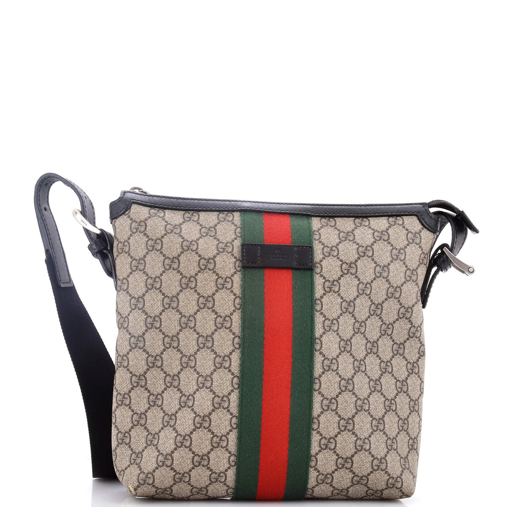 Web Messenger Bag GG Coated Canvas Small