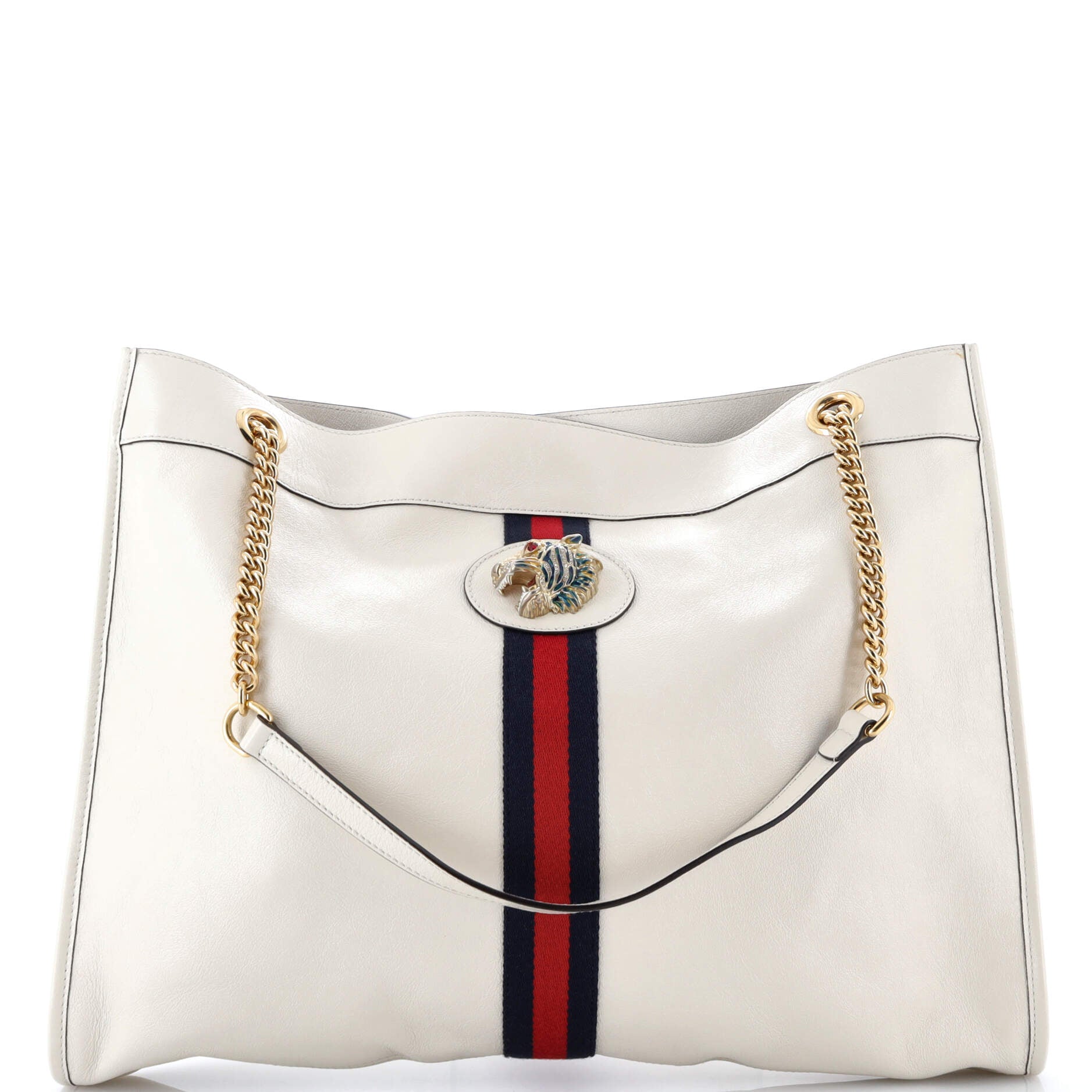 Rajah Chain Tote Leather Large