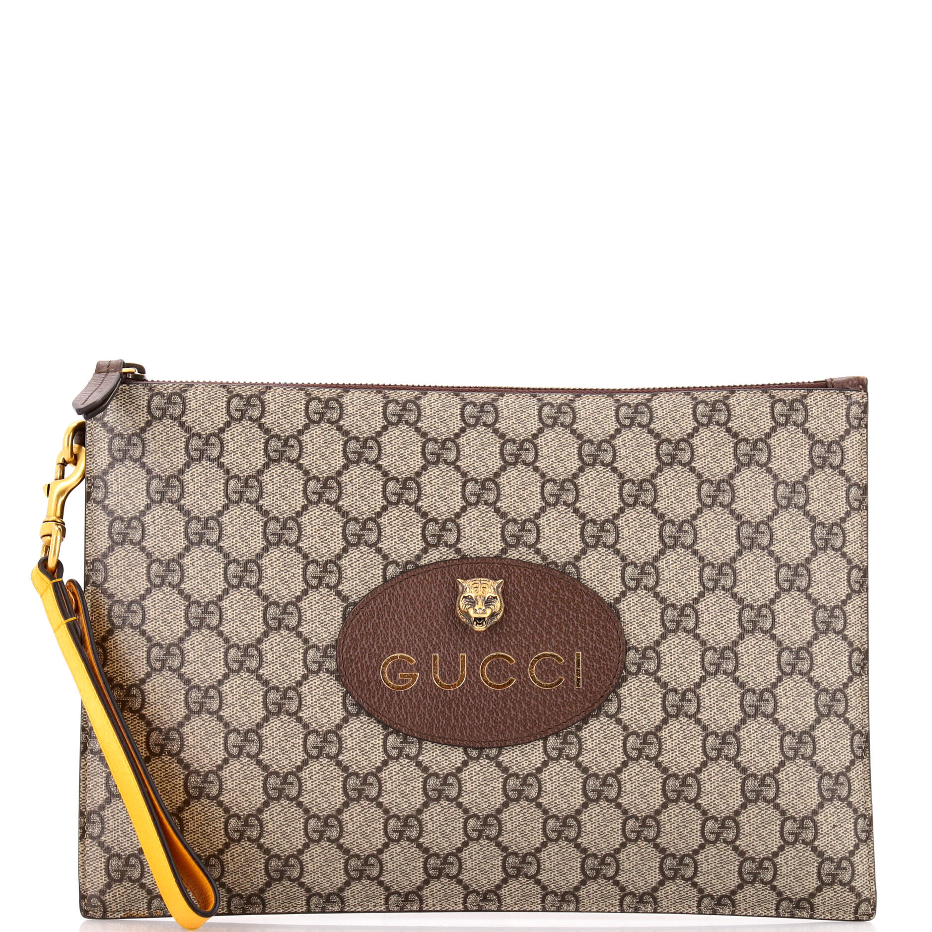 Neo Vintage Wristlet Pouch GG Coated Canvas