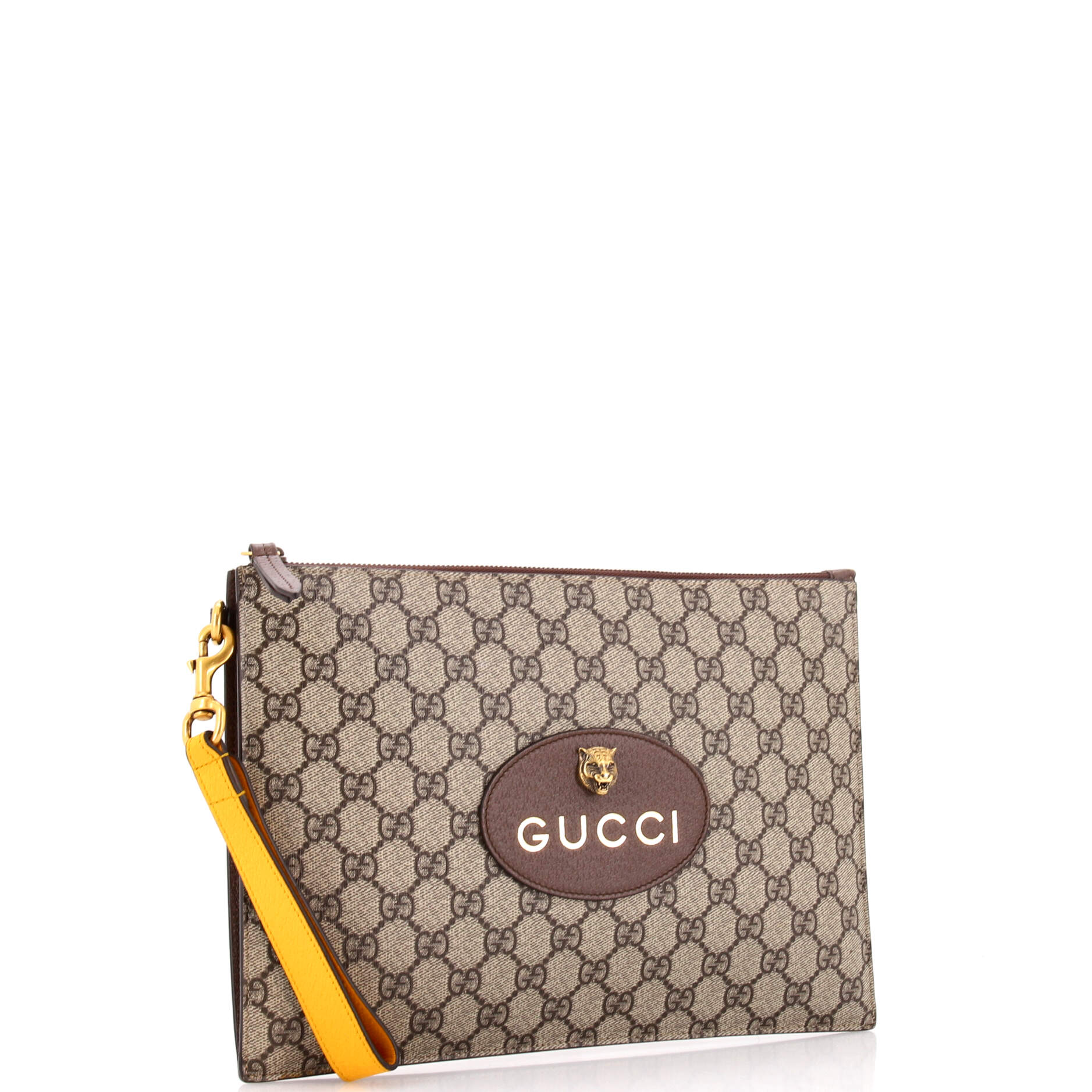 Neo Vintage Wristlet Pouch GG Coated Canvas
