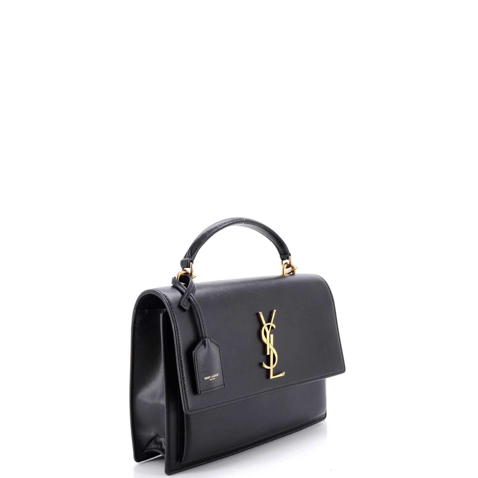 Sunset Top Handle Shoulder Bag Leather Medium