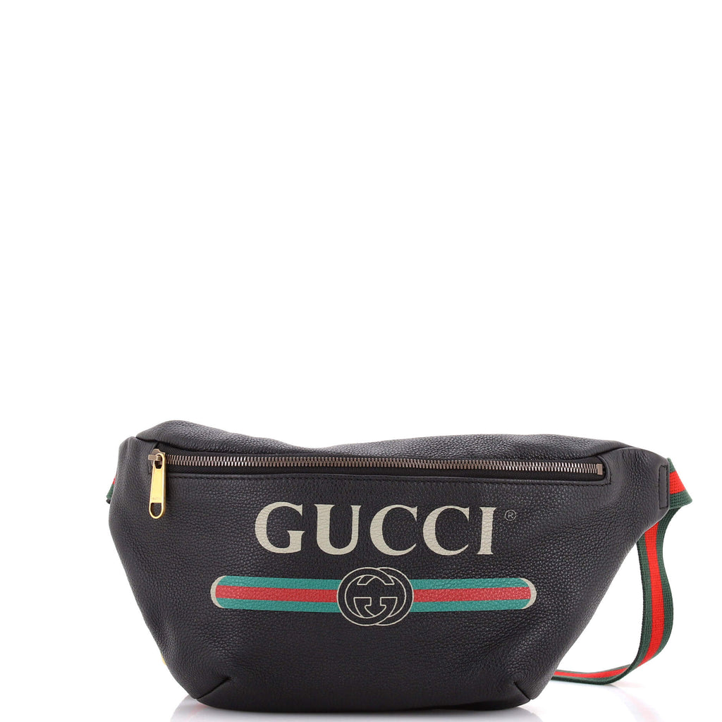 Logo Belt Bag Printed Leather Medium