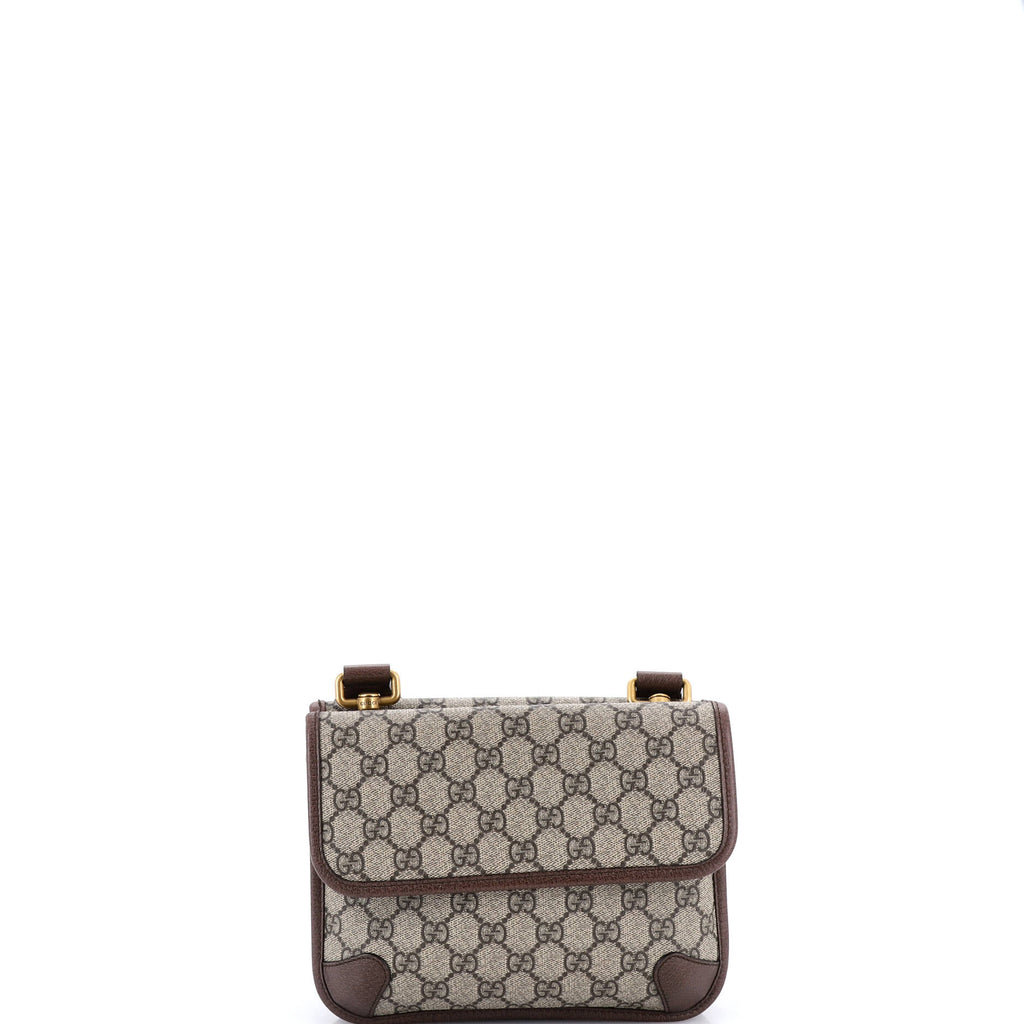 Neo Vintage Flap Messenger GG Coated Canvas Small