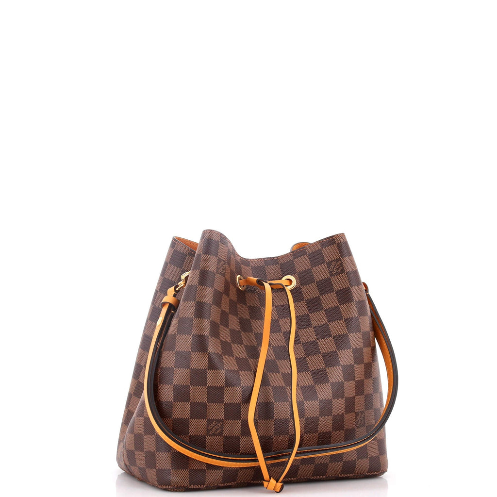 NeoNoe Handbag Damier with Leather MM