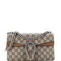Dionysus Bag GG Coated Canvas with Crystal Embellished Metal Small