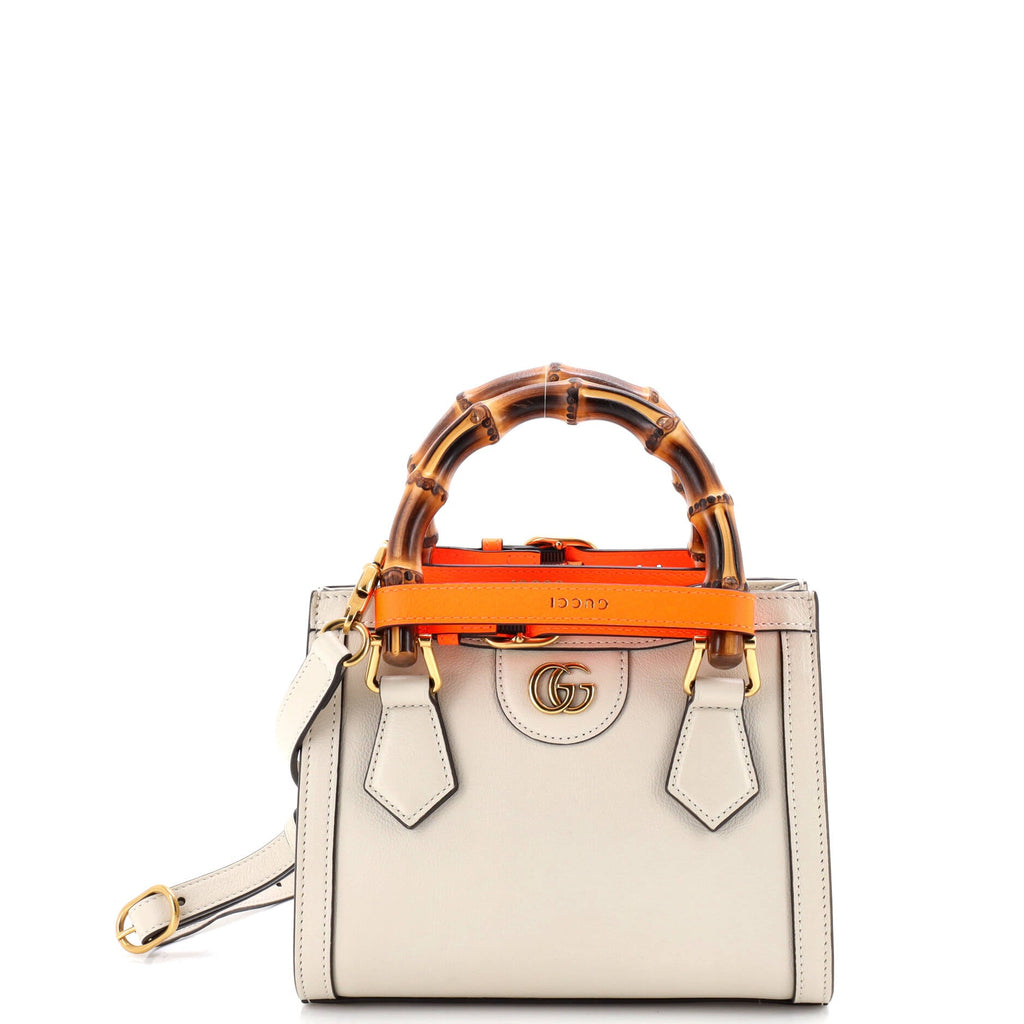 Diana NM Bamboo Handle Tote Leather Mini