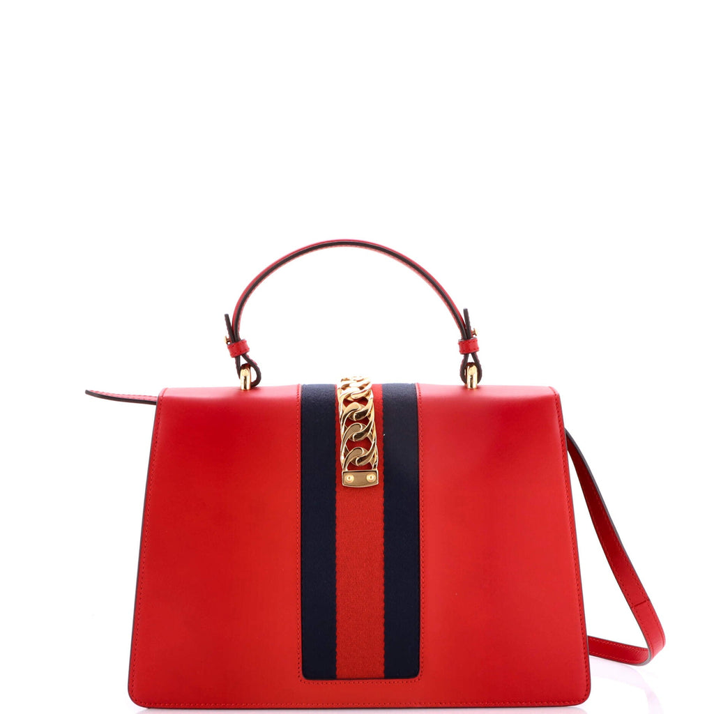 Sylvie Top Handle Bag Leather Medium