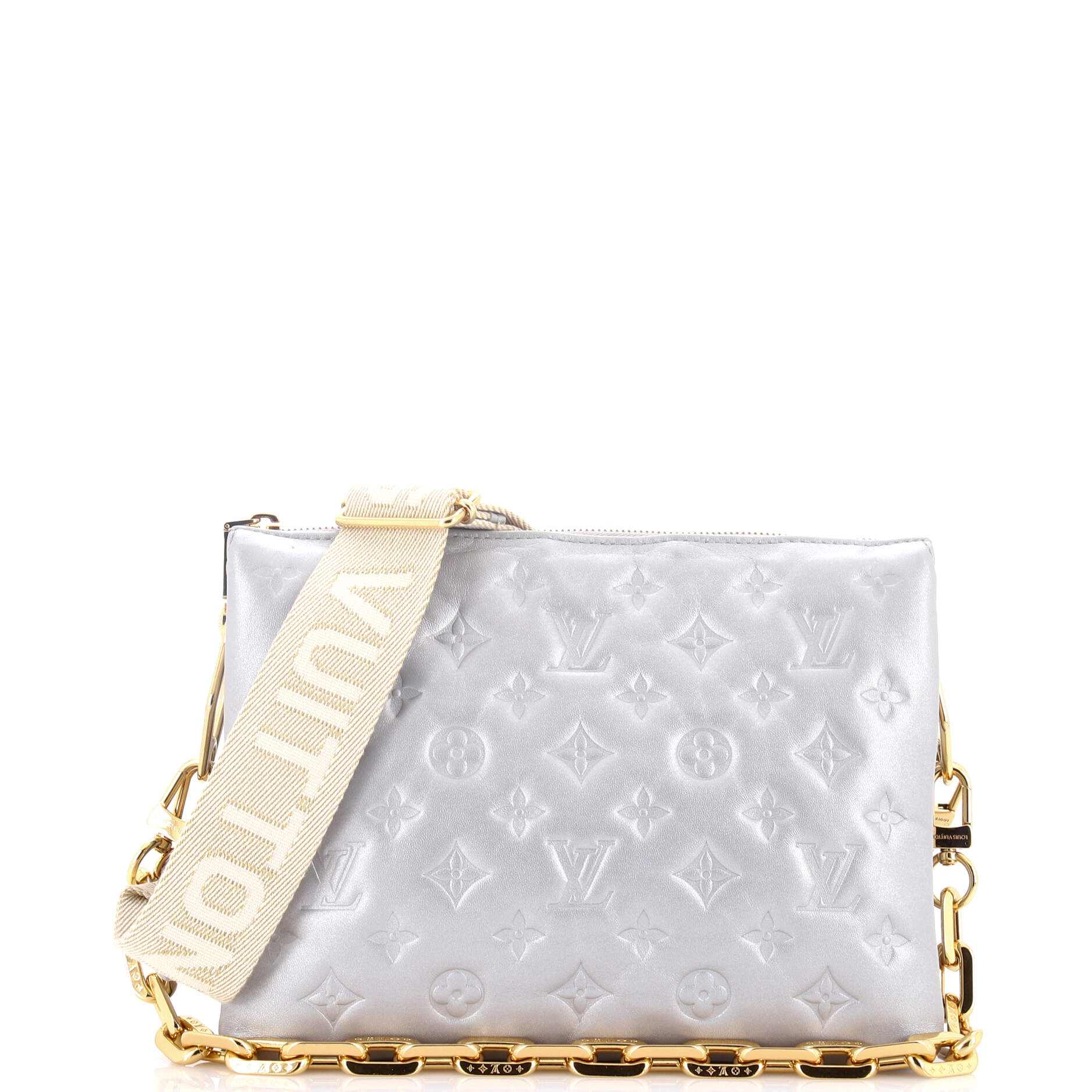 Coussin Bag Monogram Embossed Lambskin PM