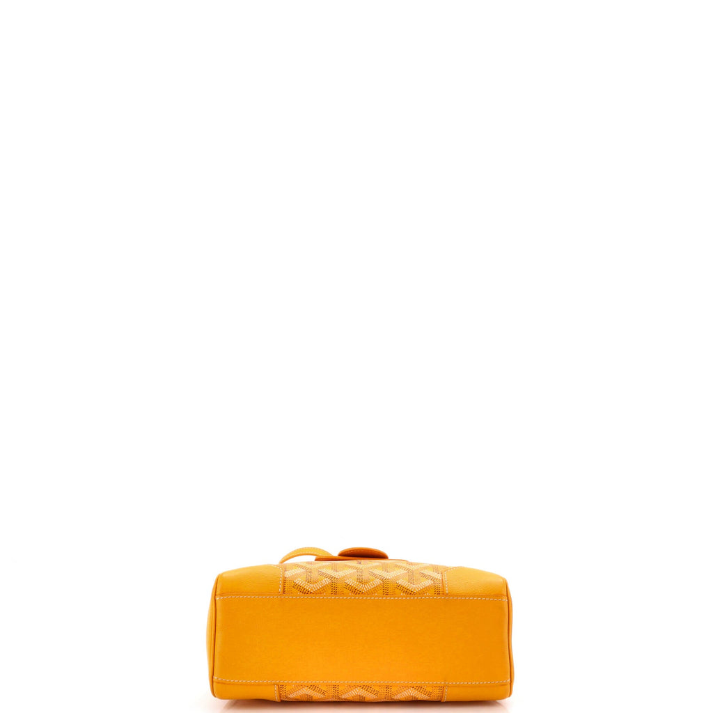 Saigon Top Handle Bag Coated Canvas with Leather Mini