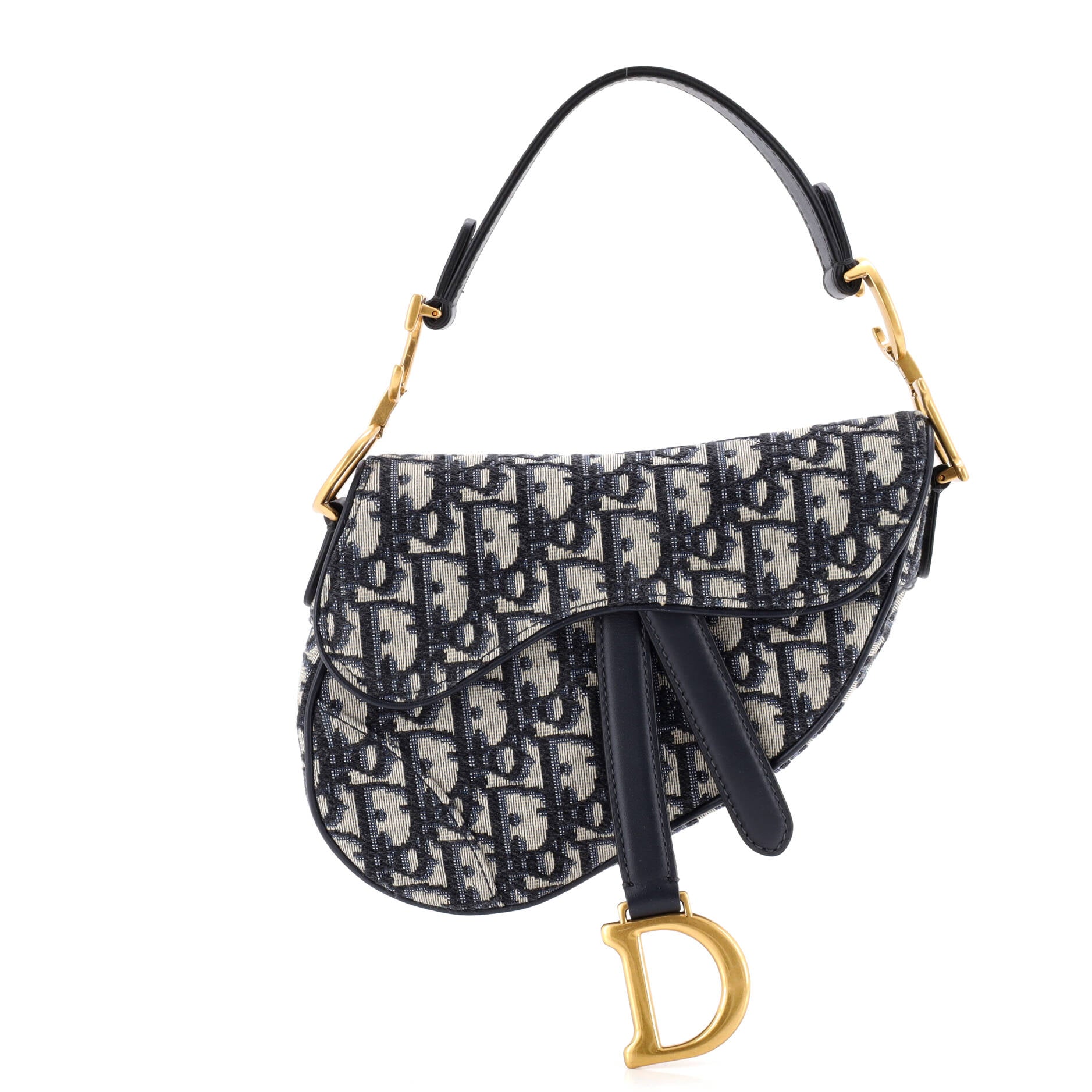 Saddle Handbag Oblique Canvas Mini