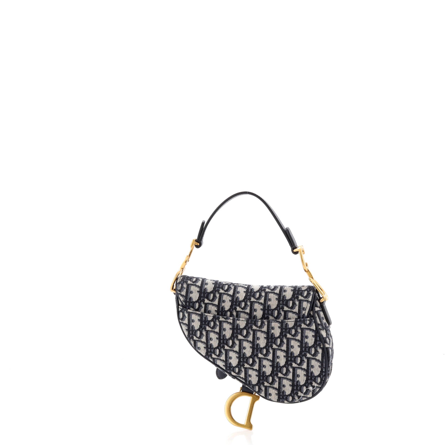 Saddle Handbag Oblique Canvas Mini