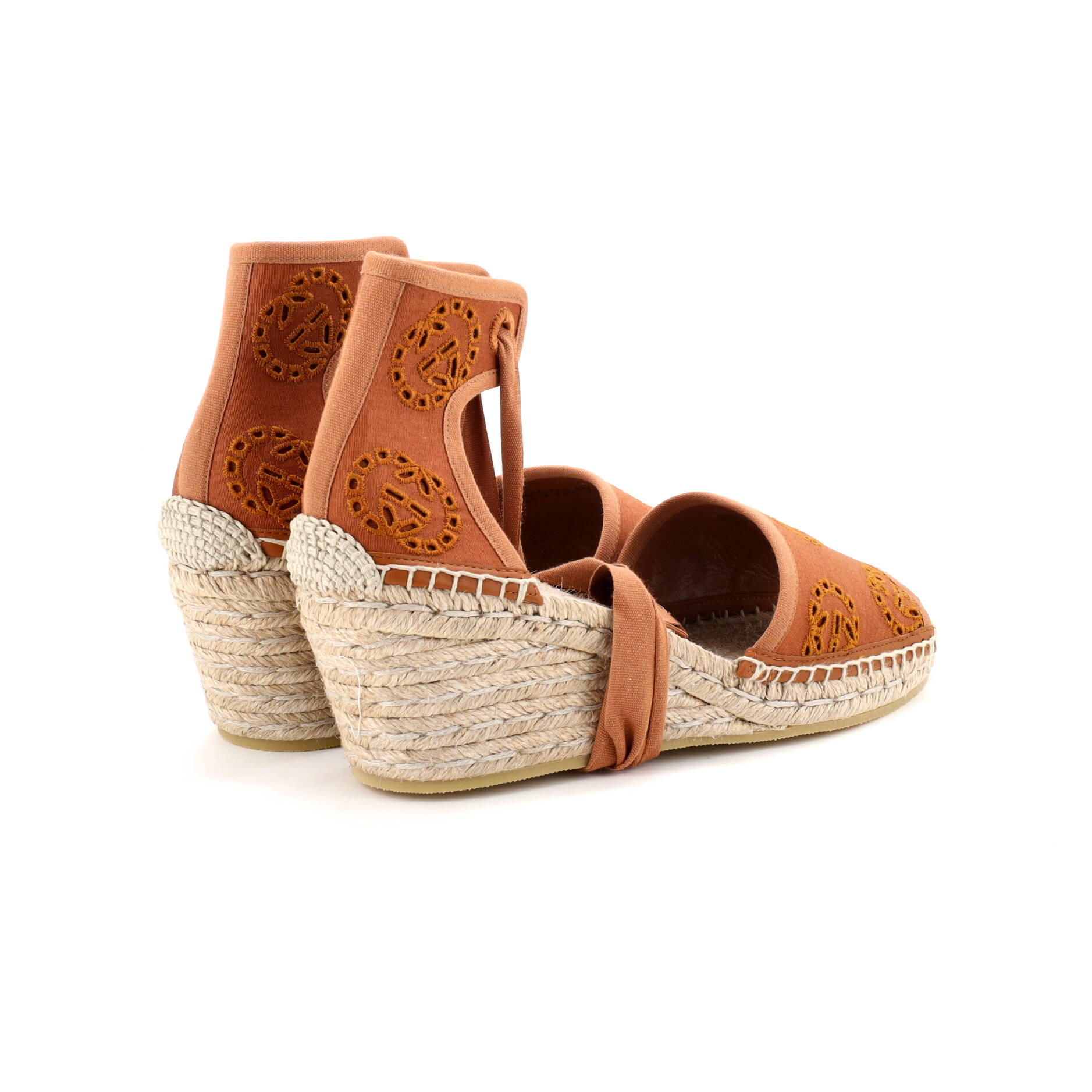 Women's Damita Espadrilles Interlocking G Embroidered Canvas