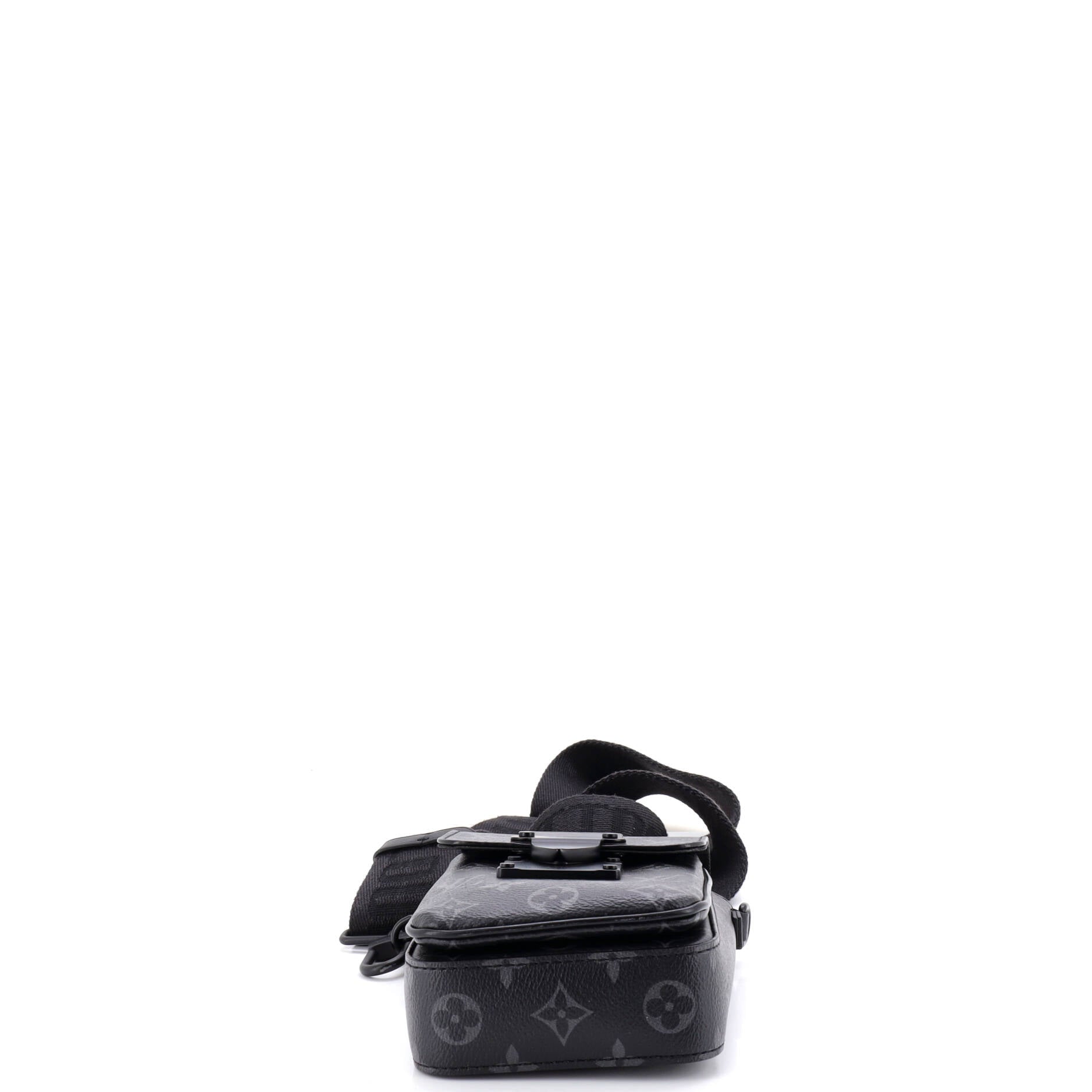 S Lock Vertical Wearable Wallet Monogram Eclipse Canvas