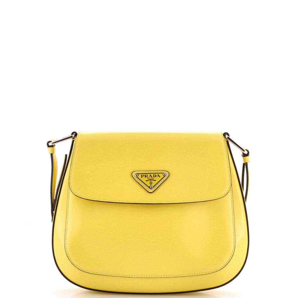 Cleo Flap Shoulder Bag Spazzolato Leather Small