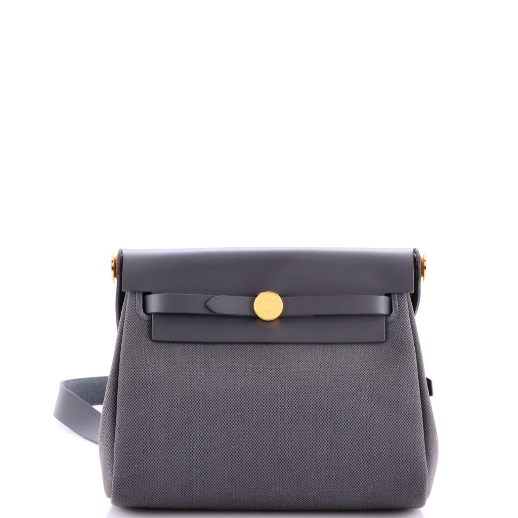 Herbag Zip Toile and Leather 20