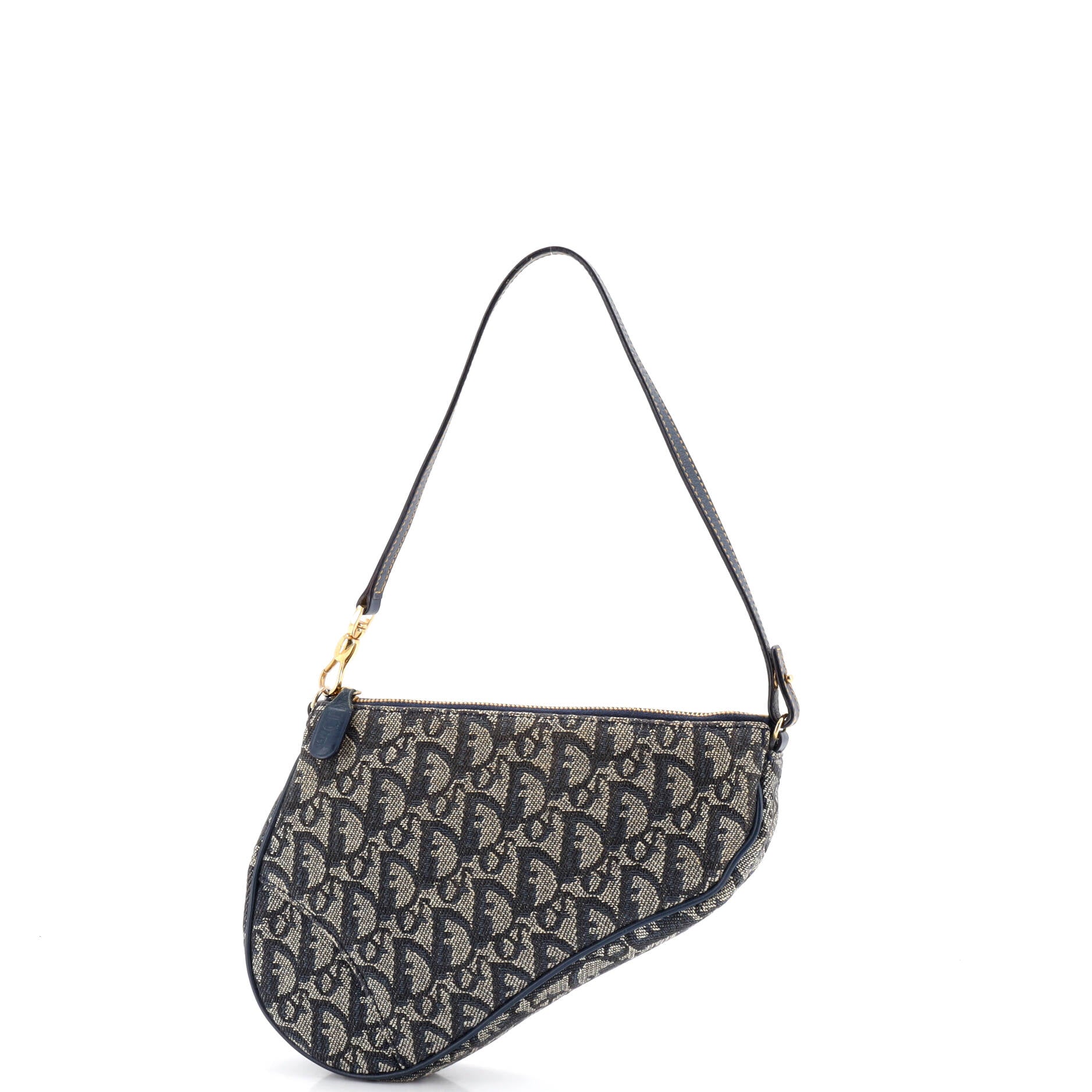 Vintage Saddle Bag Diorissimo Denim Mini