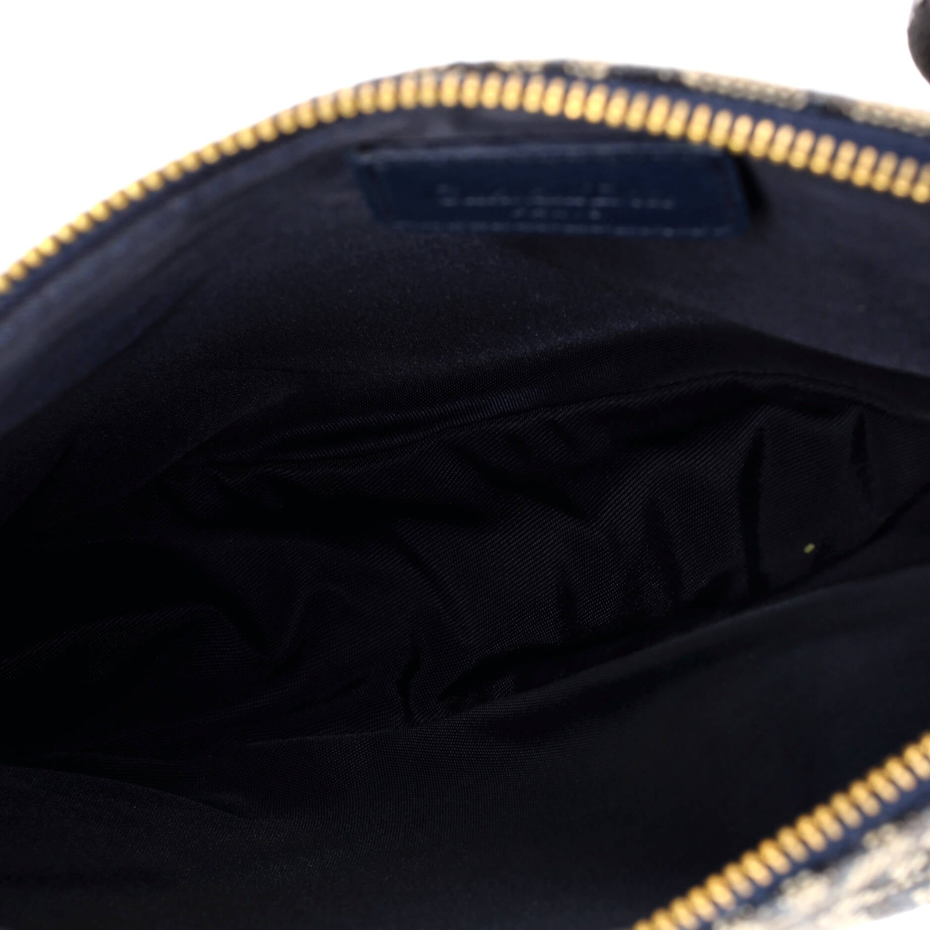 Vintage Saddle Bag Diorissimo Denim Mini