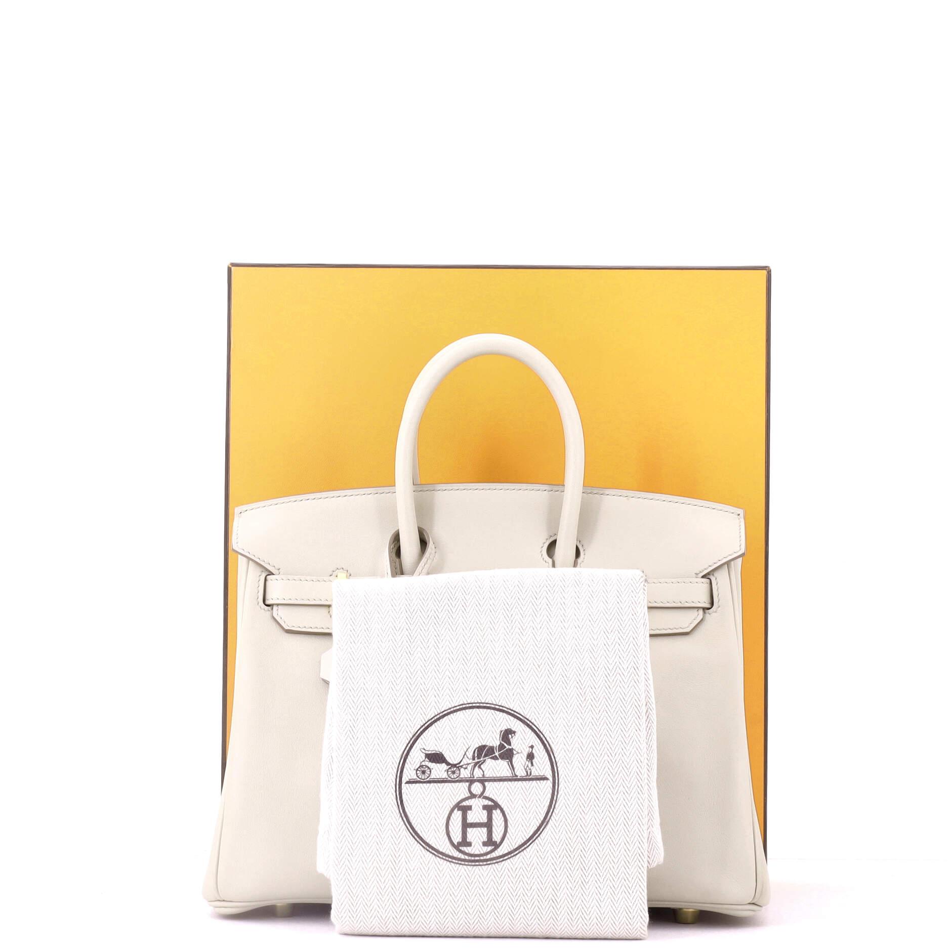 Birkin Handbag Light Swift with Gold Hardware 25