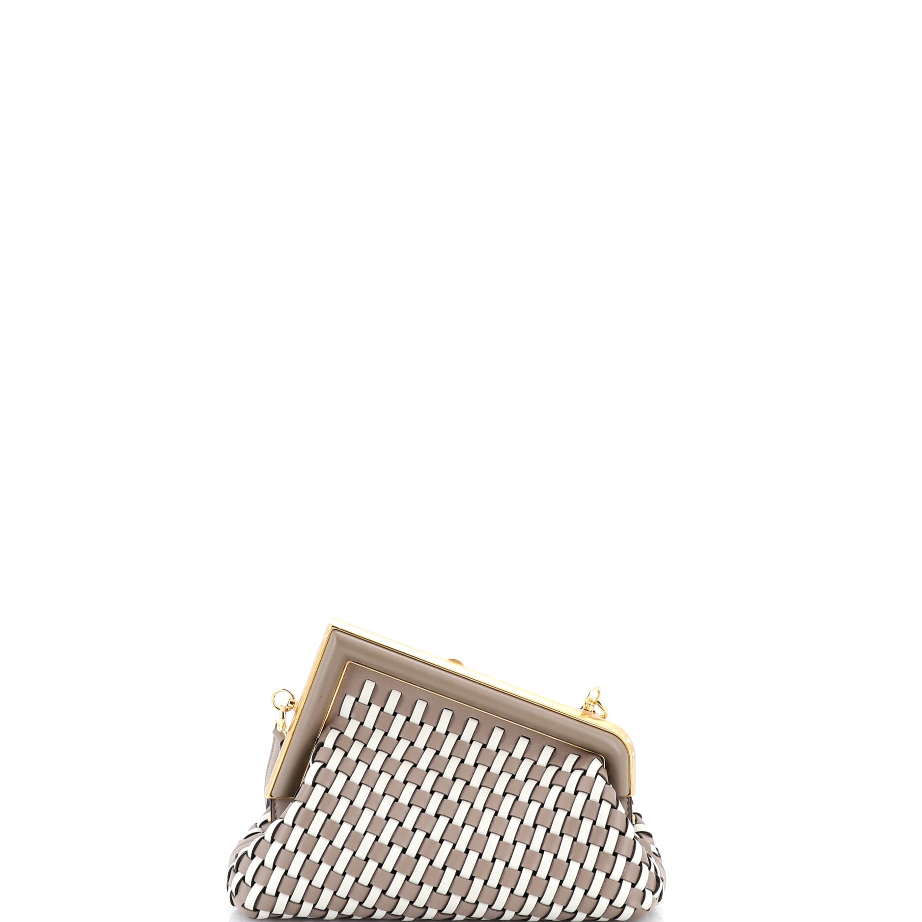 First Bag Woven Leather Small
