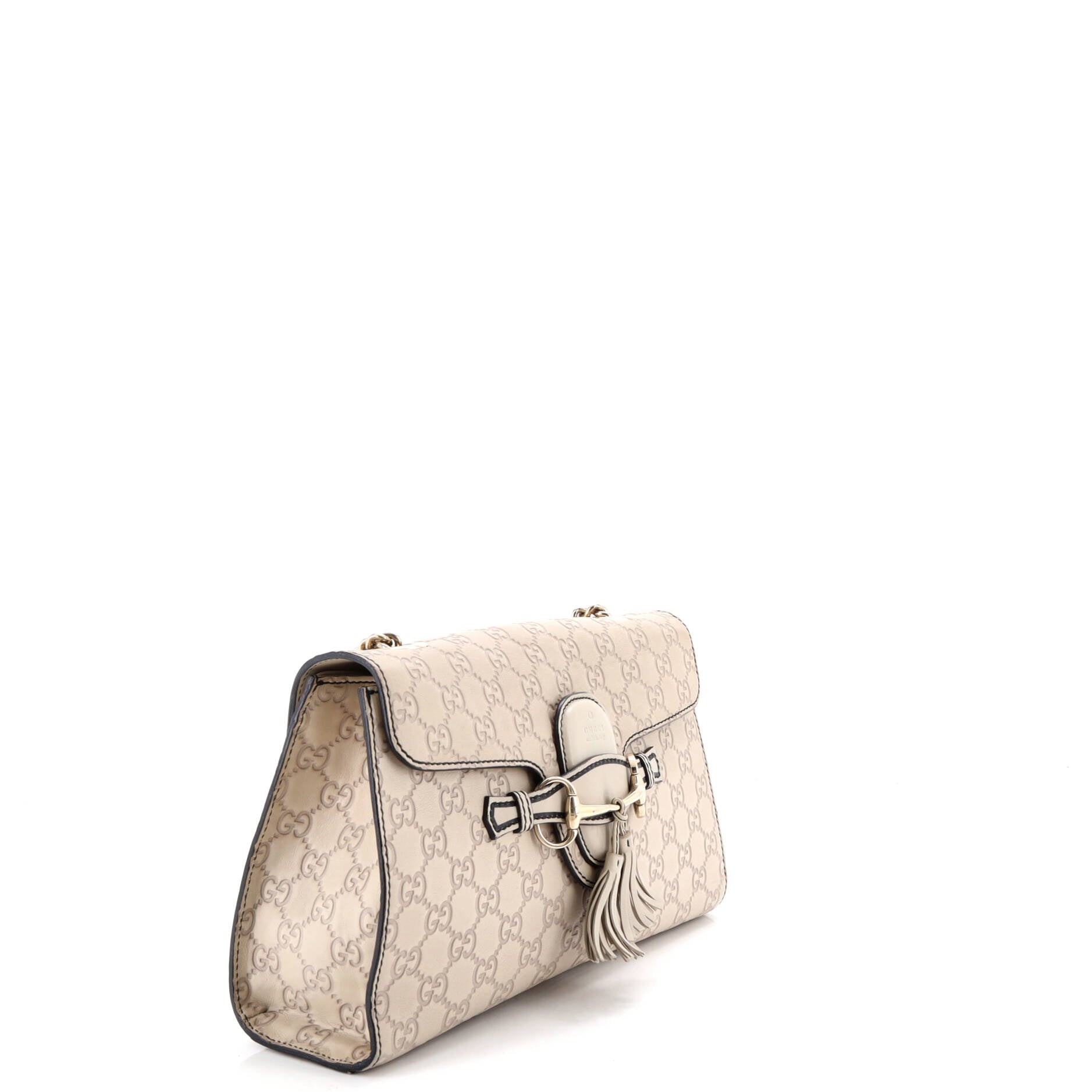 Emily Chain Flap Bag Guccissima Leather Medium