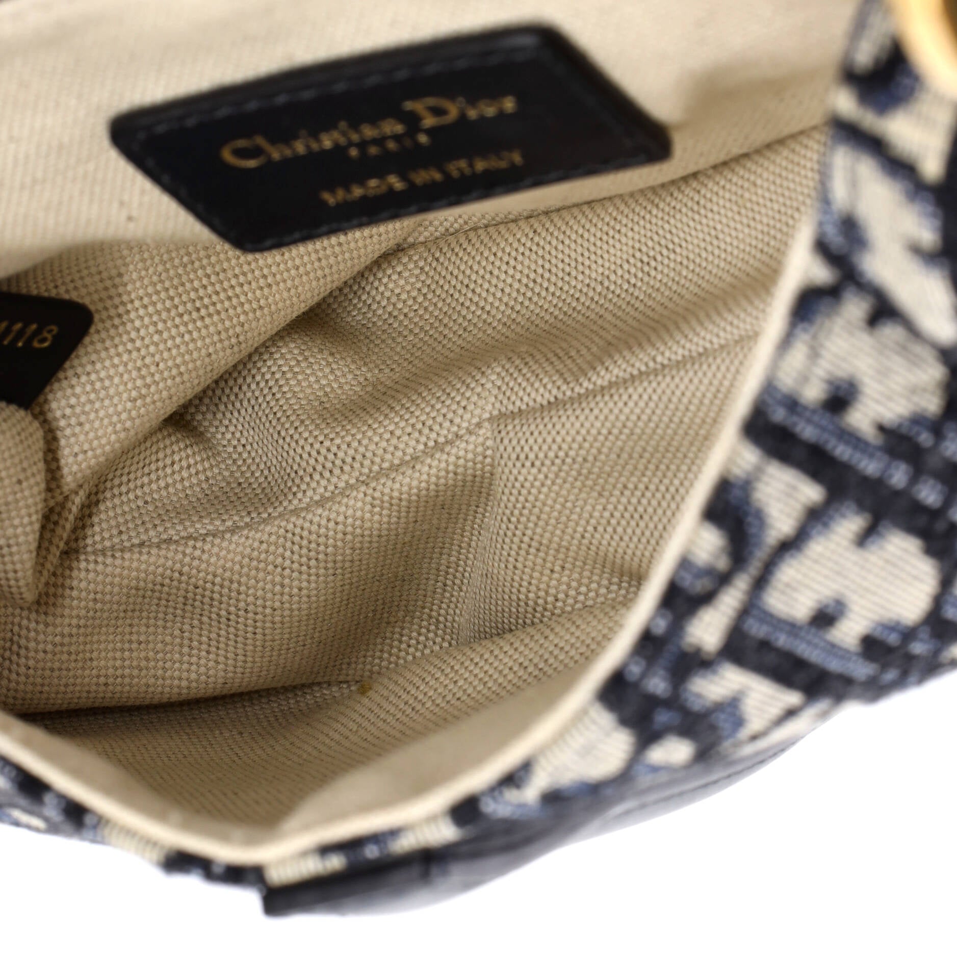 Saddle Handbag Oblique Canvas Mini