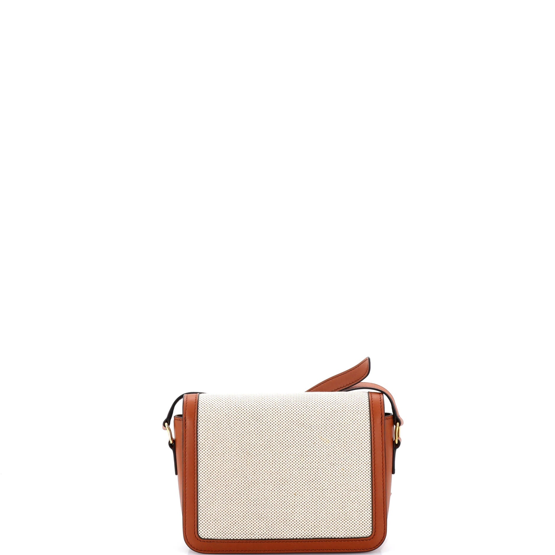 Triomphe Shoulder Bag Canvas with Leather Teen