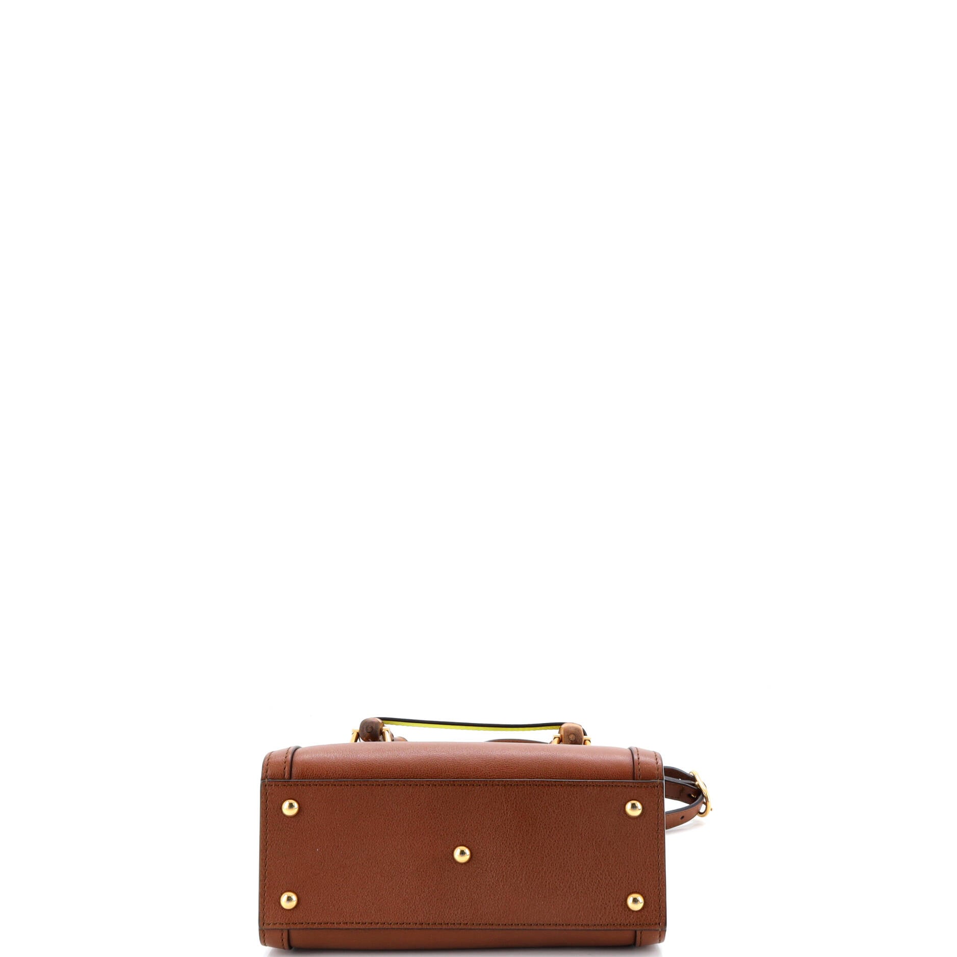 Diana NM Bamboo Handle Tote Leather Mini