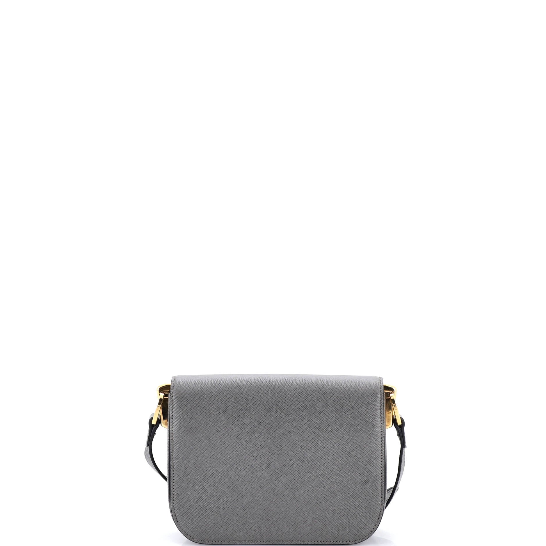 Embleme Flap Bag Saffiano Leather Small