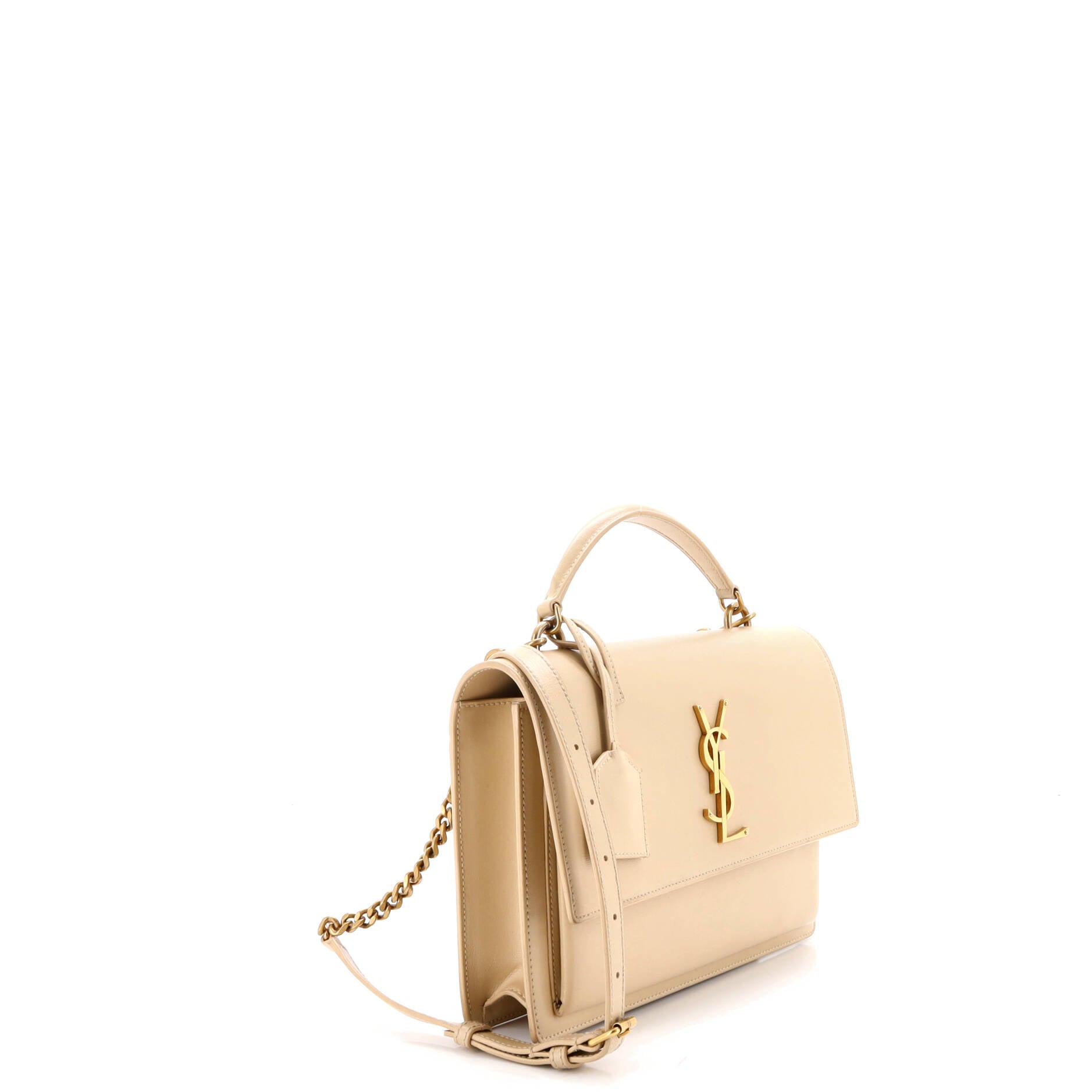 Sunset Top Handle Shoulder Bag Leather Medium