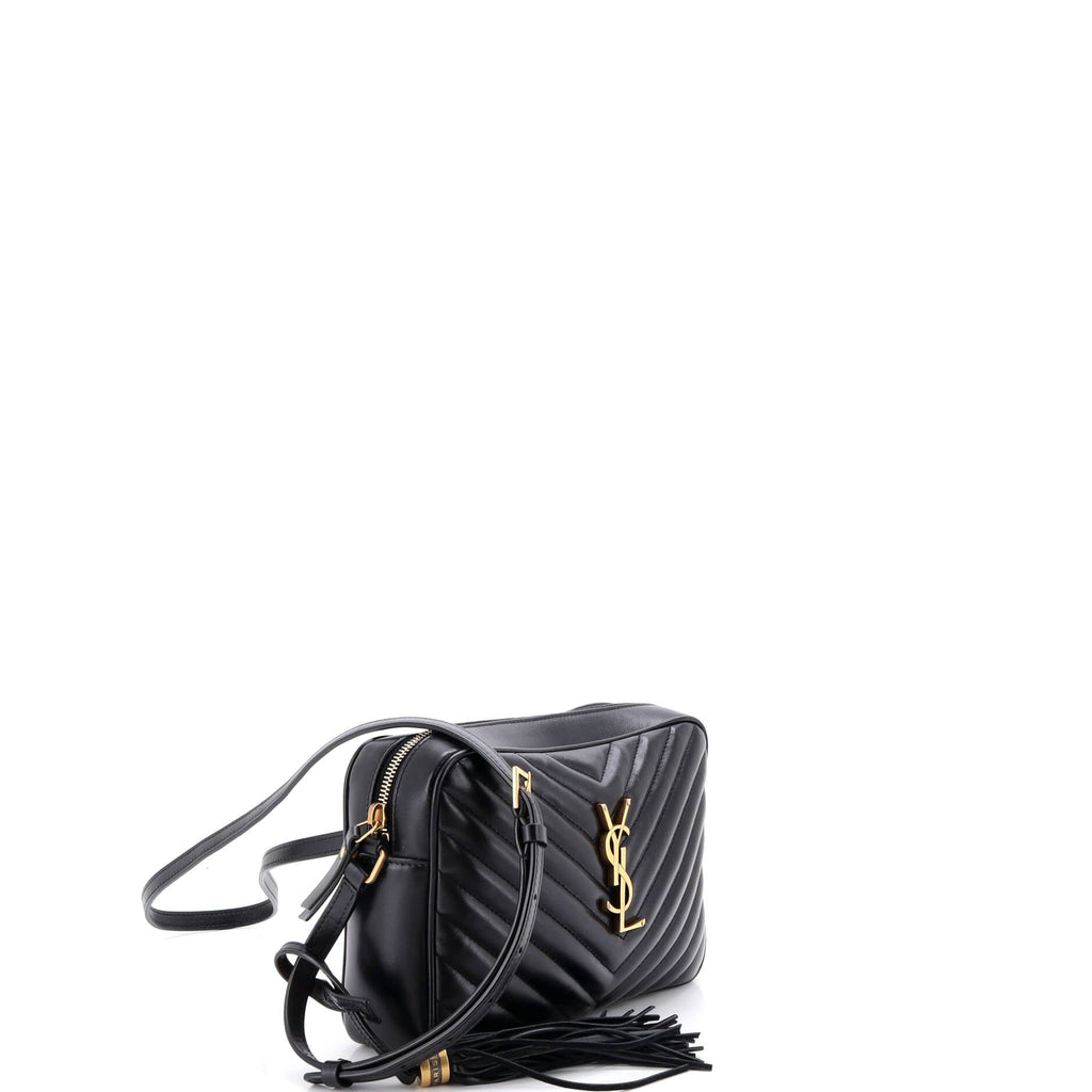 Lou Camera Bag Matelasse Chevron Leather Small
