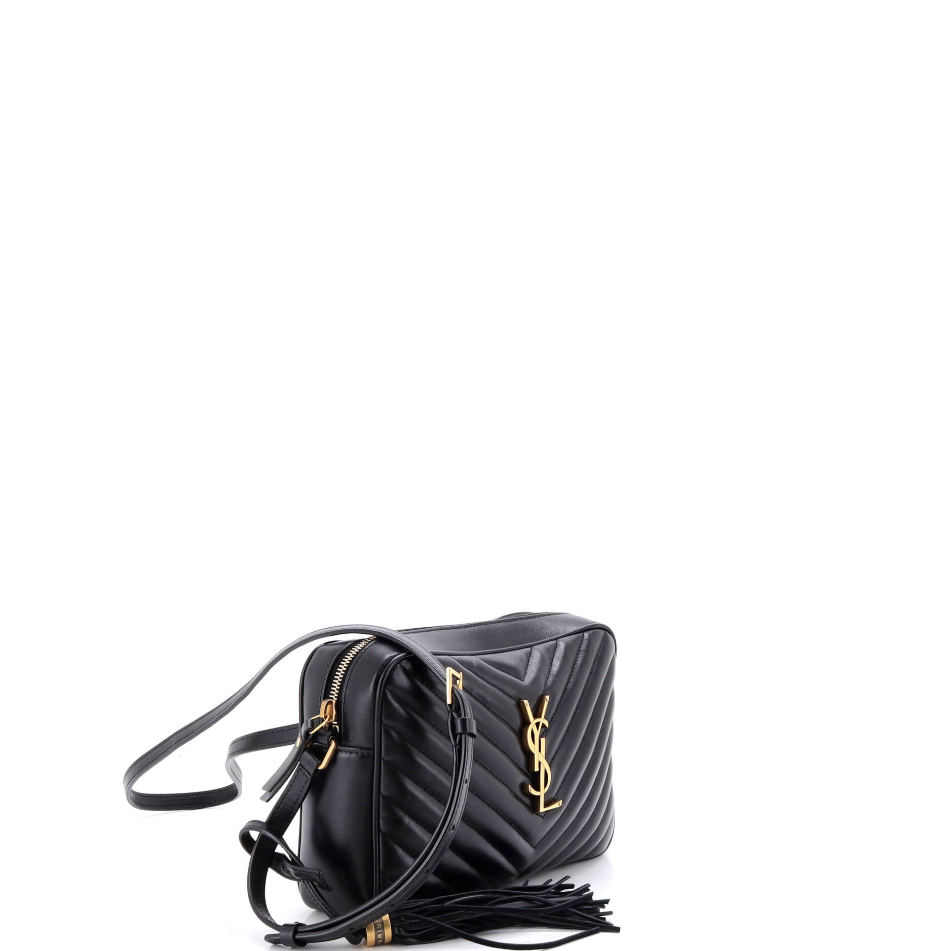 Lou Camera Bag Matelasse Chevron Leather Small