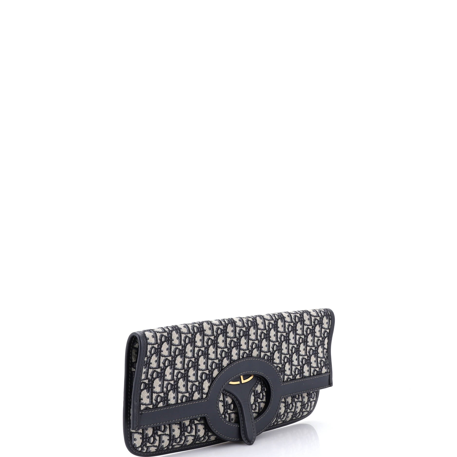 Fold Over Clutch Oblique Canvas