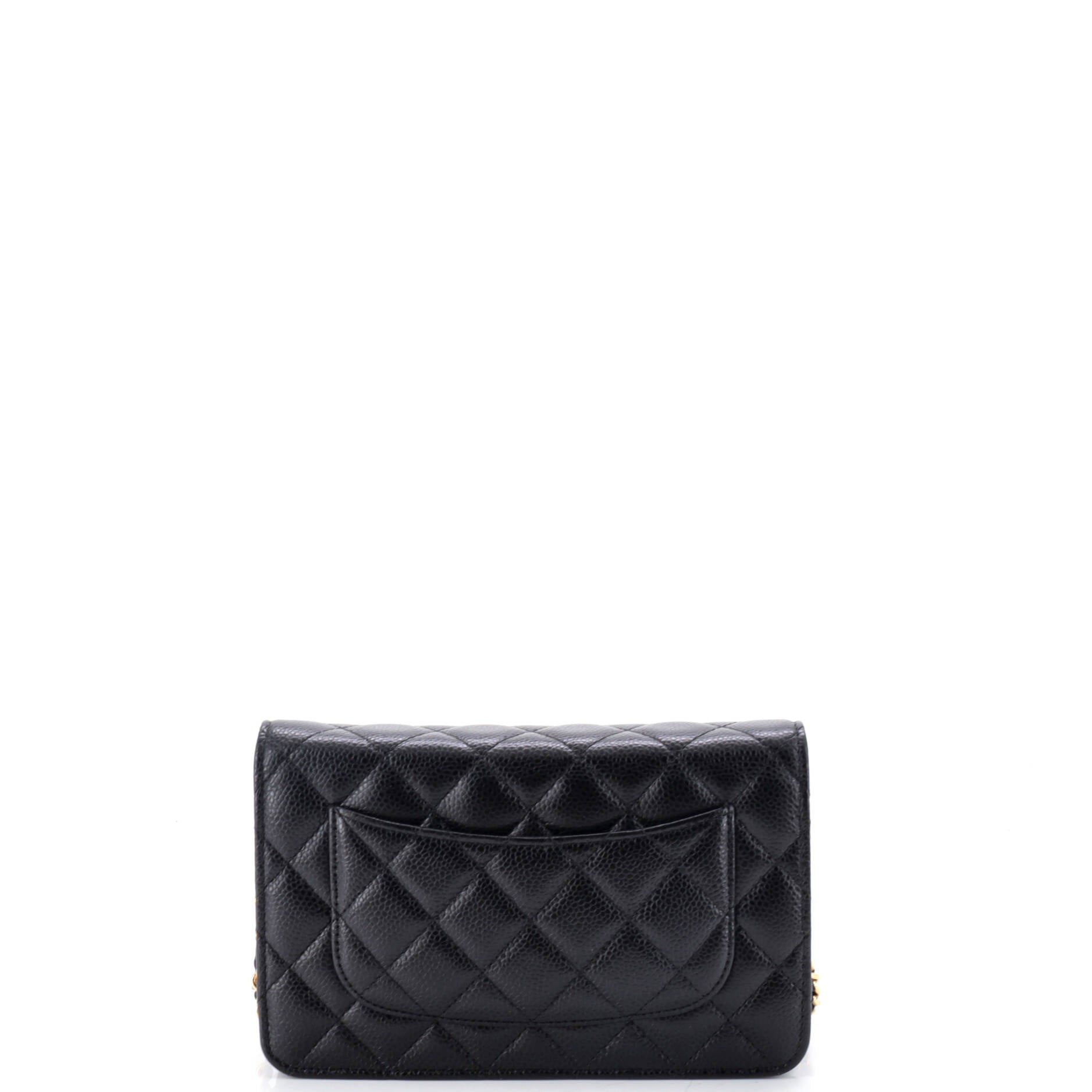 Wallet on Chain Quilted Caviar