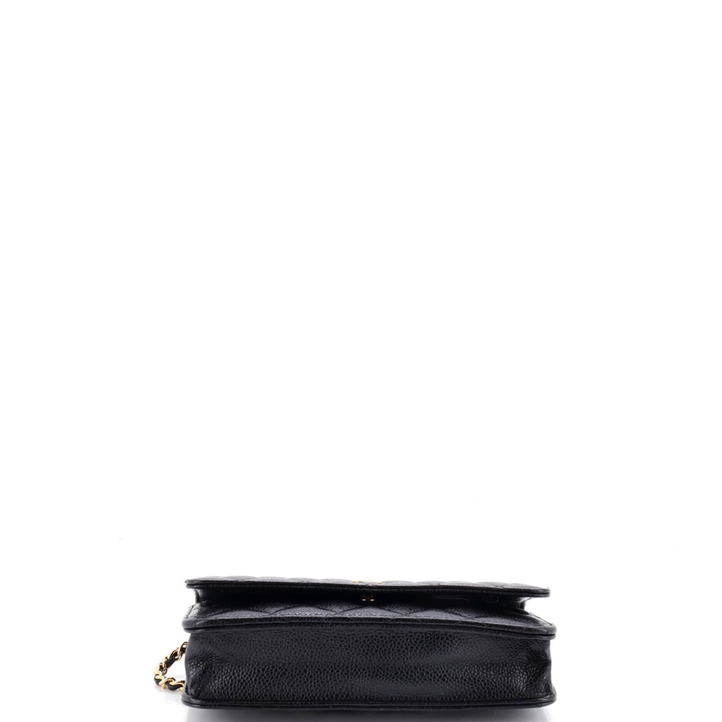 Wallet on Chain Quilted Caviar